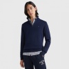 TOMMY HILFIGER High Neck Πλεκτό Half-Zip Cotton-Cashmere