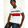 Tommy Hilfiger Ανδρική Μπλούζα Polo Κοντομάνικη Λευκή Slim Fit MW0MW17802-YBR