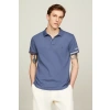 TOMMY HILFIGER SLIM FIT ΠΟΛΟ ΜΠΛΟΥΖΑ ΜΕ ΜΑΝΣΕΤΕΣ ΣΕ ΑΝΤΙΘΕΣΗ MW0MW34780-C9T