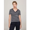 TOMMY HILFIGER T-Shirt Με Λαιμόκοψη V Και Slim Γραμμή WW0WW40584 02C