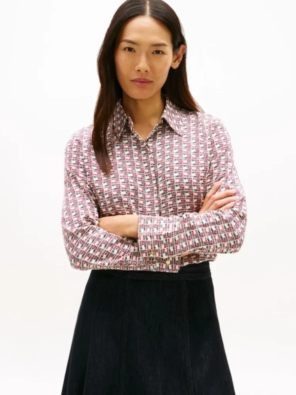 Tommy Hilfiger Πουκάμισο Σε Κανονική Γραμμή WW0WW481800K4