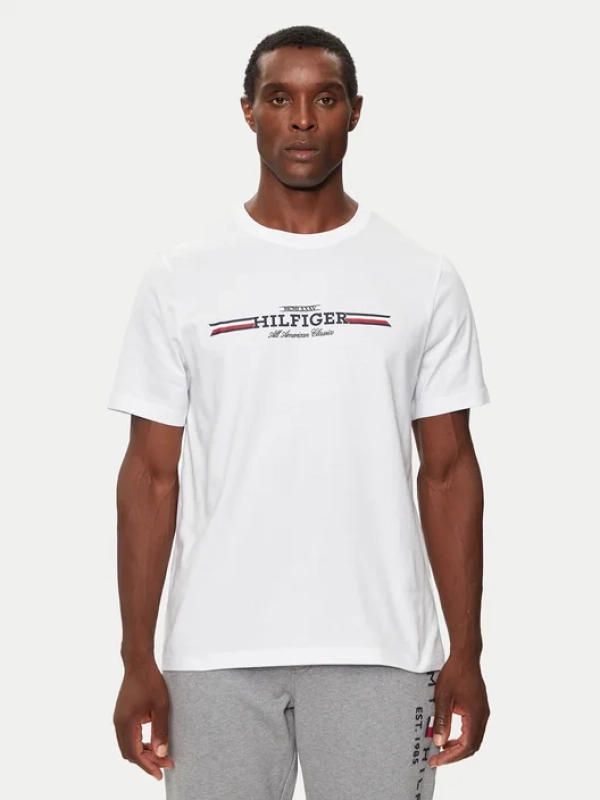 TOMMY HILFIGER CHEST STRIPE TEE MW0MW36480 YBR